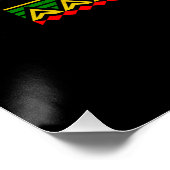 Eine stolze schwarze Frau schwarze Monatsflagge Poster (Ecke)