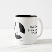 Eine stolze Vater-Tasse Zweifarbige Tasse (VorderseiteRechts)