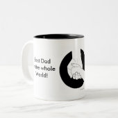 Eine stolze Vater-Tasse Zweifarbige Tasse (Vorderseite Links)