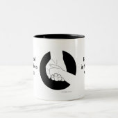 Eine stolze Vater-Tasse Zweifarbige Tasse (Mittel)