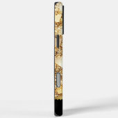 Eine strahlende Anzeige schimmernder goldener Glit Case-Mate iPhone Hülle (Rückseite / Rechts)