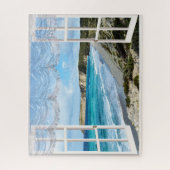 eine Strandlandschaft durch mein Fenster, Puzzle (Vertikal)