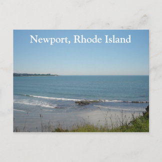 Eine Strandlandschaft in Newport, Rhode Island Postkarte