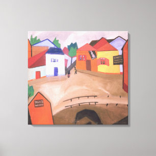 Eine Straße, 1910s Leinwanddruck