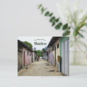 Eine Straße auf den Malediven Postkarte (Stehend Vorderseite)