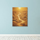 eine Straße durch eine Wüste Leinwanddruck (Insitu (Holzboden))