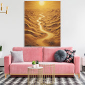 eine Straße durch eine Wüste Leinwanddruck (Insitu (Wohnzimmer))