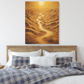eine Straße durch eine Wüste Leinwanddruck (Insitu (Schlafzimmer))