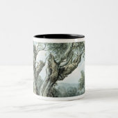 Eine Straße durch Windsor Wald Zweifarbige Tasse (Mittel)