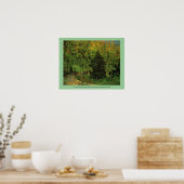 Eine Straße im öffentlichen Garten von Arles Poster (Küche)