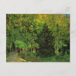 Eine Straße im öffentlichen Garten von Arles von v Postkarte