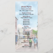 Eine Straße im St. George Bermuda Wedding Program Programm (Rückseite)