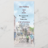 Eine Straße im St. George Bermuda Wedding Program Programm (Vorderseite)