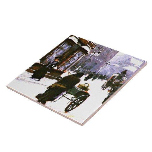 Eine Straße im Winter, Kopenhagen, Fliese (Seite)