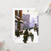 Eine Straße im Winter, Kopenhagen Karte (Vorderseite/Rückseite Beispiel)