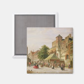 Eine Straße in Amsterdam Magnet (Vorderseite/Rückseite)