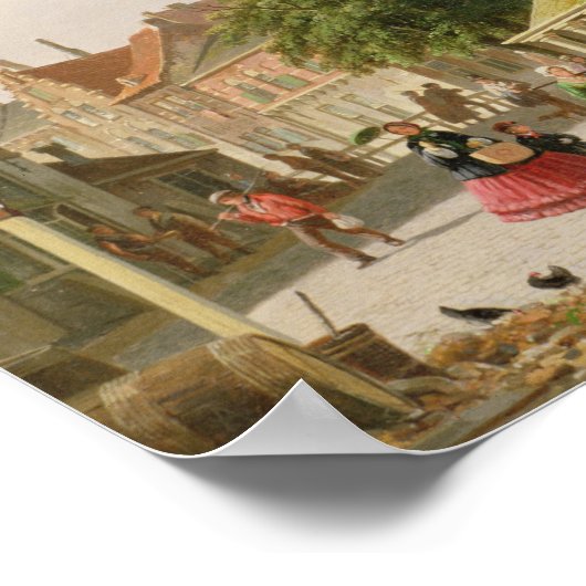 Eine Straße in Amsterdam Poster (Ecke)