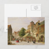 Eine Straße in Amsterdam Postkarte (Vorne/Hinten)