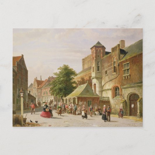 Eine Straße in Amsterdam Postkarte (Vorderseite)