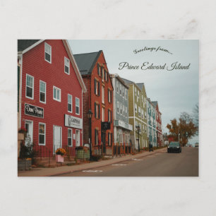 Eine Straße in Charlottetown Prince Edward Island Postkarte