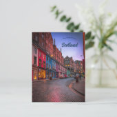 Eine Straße in Edinburgh, Schottland Postkarte (Stehend Vorderseite)