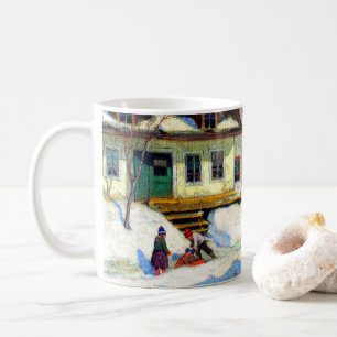 Eine Straße in einem Dorf in Quebec - Clarence Gag Kaffeetasse