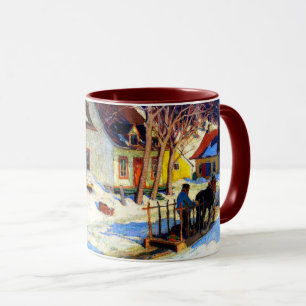 Eine Straße in einem Dorf in Quebec - Clarence Gag Tasse
