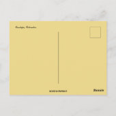 Eine Straße in Guatape Kolumbien Postkarte (Rückseite)