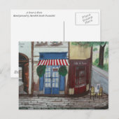 Eine Straße in Paris Postkarte (Vorne/Hinten)