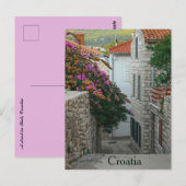 Eine Straße in Rab Kroatien Postkarte (Vorne/Hinten)