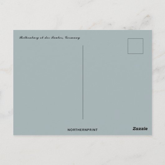 Eine Straße in Rothenburg Postkarte (Rückseite)