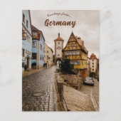 Eine Straße in Rothenburg Postkarte (Vorderseite)