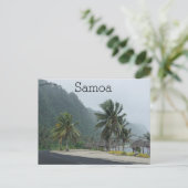 Eine Straße in Samoa Postkarte (Stehend Vorderseite)