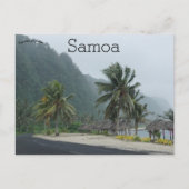 Eine Straße in Samoa Postkarte (Vorderseite)