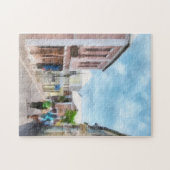 Eine Straße in St. George's Bermuda Puzzle (Horizontal)