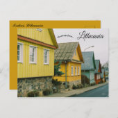 Eine Straße in Trakai Litauen Postkarte (Vorne/Hinten)