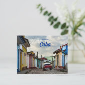 Eine Straße in Trinidad und Kuba Postkarte (Stehend Vorderseite)