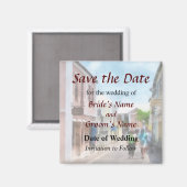 Eine Straße Save the Date in St. George Bermuda Magnet (Vorderseite/Rückseite)