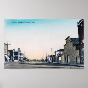 Eine Straße SceneOrland, CA Poster
