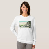 Eine Straße SceneRedwood Stadt, CA T-Shirt (Vorne ganz)