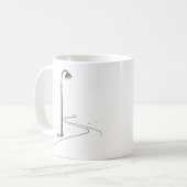 Eine Straße und eine Lampe Kaffeetasse (Vorderseite Links)