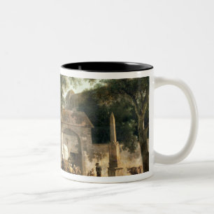 Eine Straße Zweifarbige Tasse