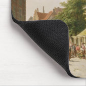 Eine Straßen-Szene in Amsterdam Mousepad (Ecke)