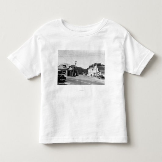 Eine Straßenecke-Szene Kleinkind T-shirt (Vorderseite)