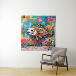 Eine Street Art Inspiriert Tapestry Collection 🎨 Wandteppich