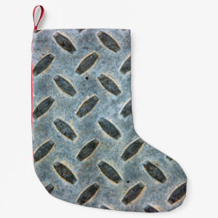 Eine Struktur aus Metallgewebe, abstrakt, altert, Kleiner Weihnachtsstrumpf