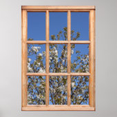 Eine Struktur in der Fernansicht von einem Fenster Poster (Vorne)