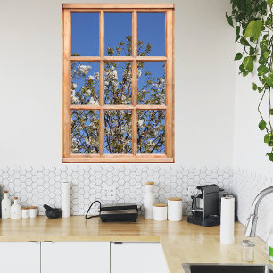 Eine Struktur in der Fernansicht von einem Fenster Poster