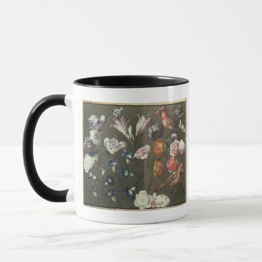 Eine Studie der Pfingstrosen, der Winde, der Tasse (Links)