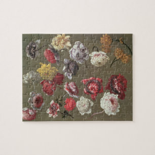 Eine Studie der Pfingstrosen (Öl auf Leinwand) Puzzle